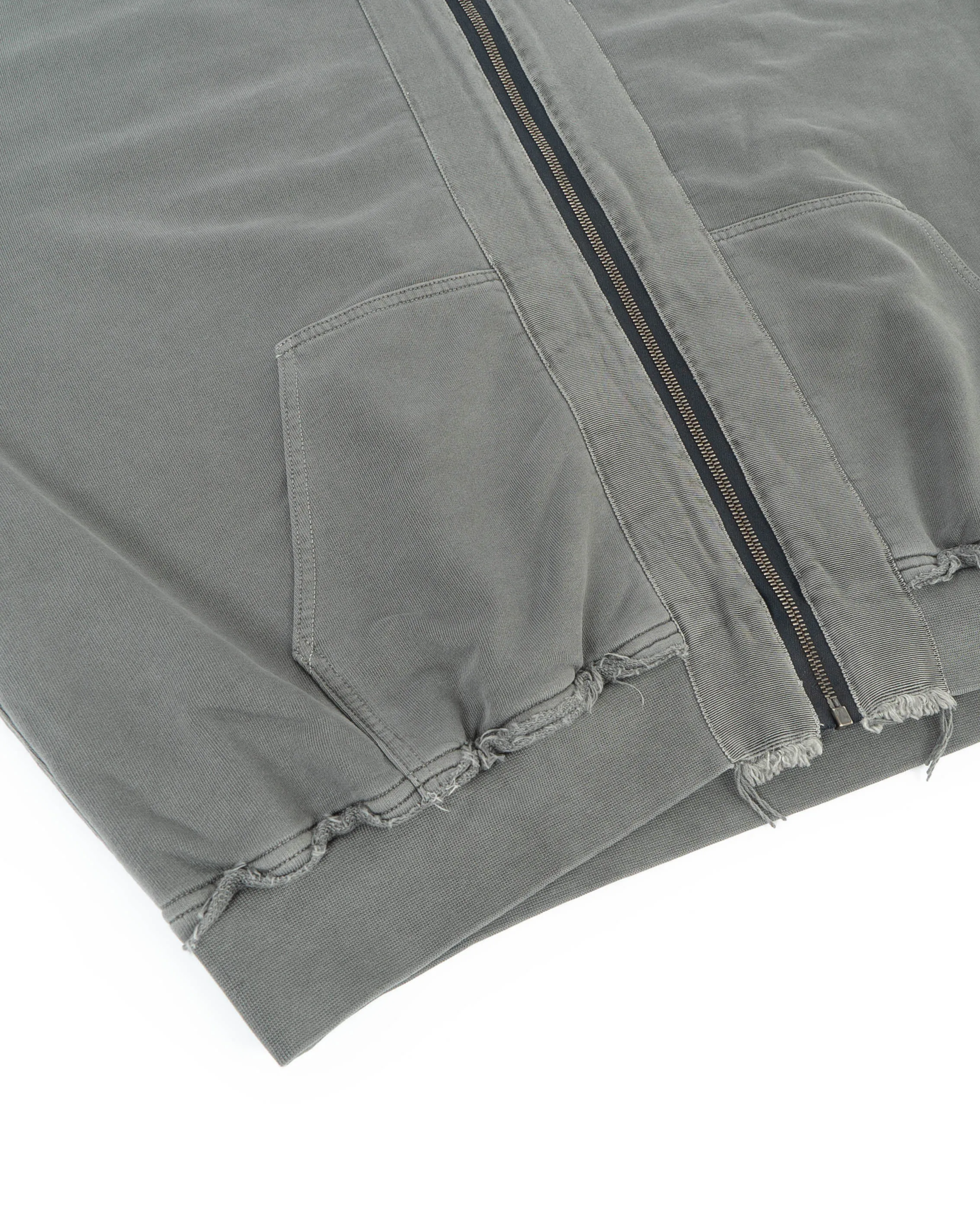 Oversized Double Layer Hoodie in Washed Grey Perth Cotton