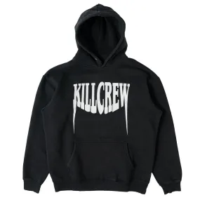 OVERSIZED LUX "FANGS" HOODIE - BLACK / WHITE