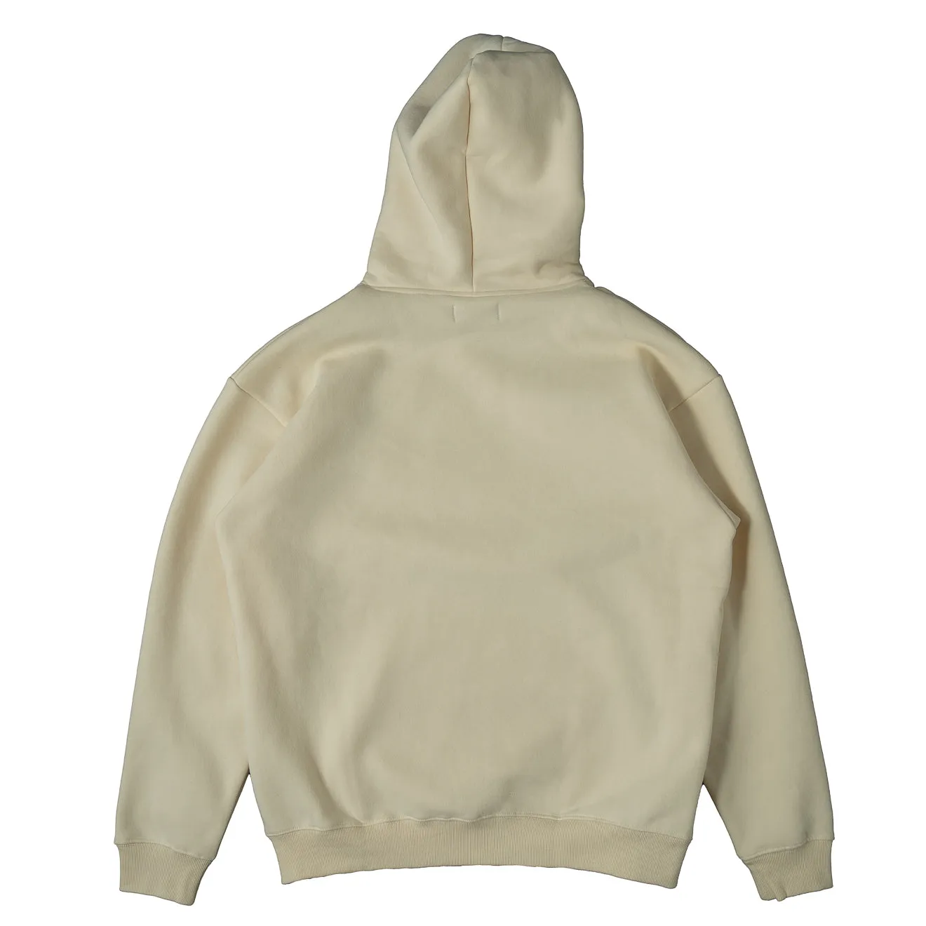 OVERSIZED LUX "FANGS" HOODIE - CREAM / BLACK