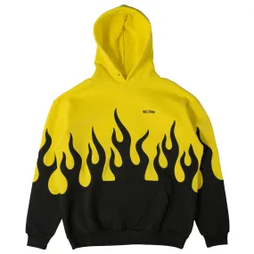 OVERSIZED PREMIUM HEATER HOODIE - YELLOW / BLACK