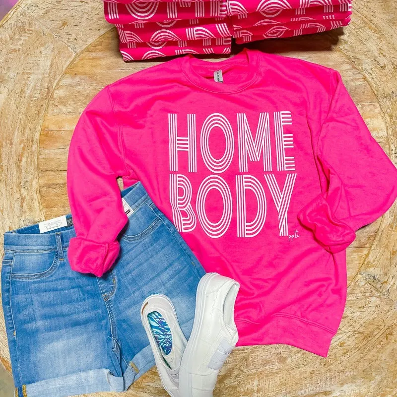 Pink Lines Comfortable Homebody Sweatshirt