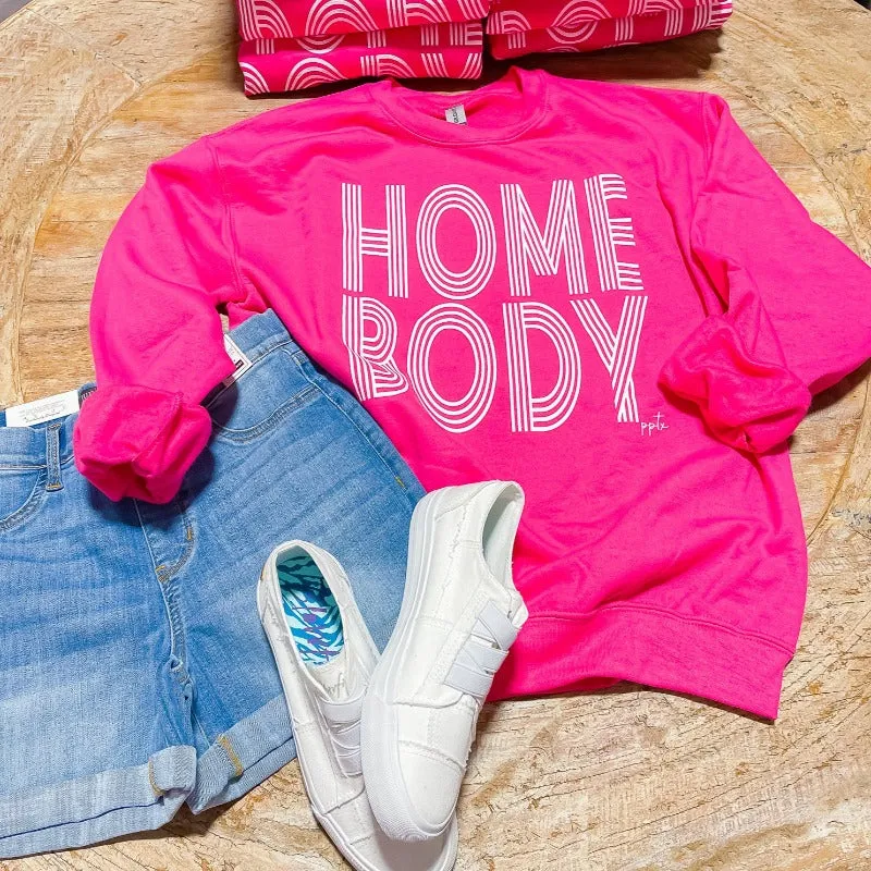 Pink Lines Comfortable Homebody Sweatshirt