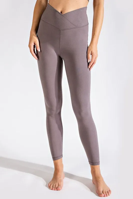 Plus V Waist Full Length Leggings