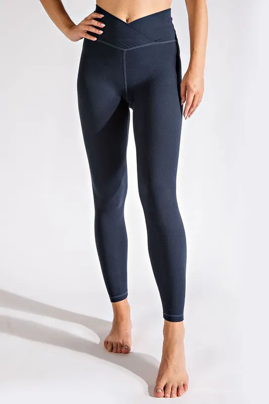 Plus V Waist Full Length Leggings