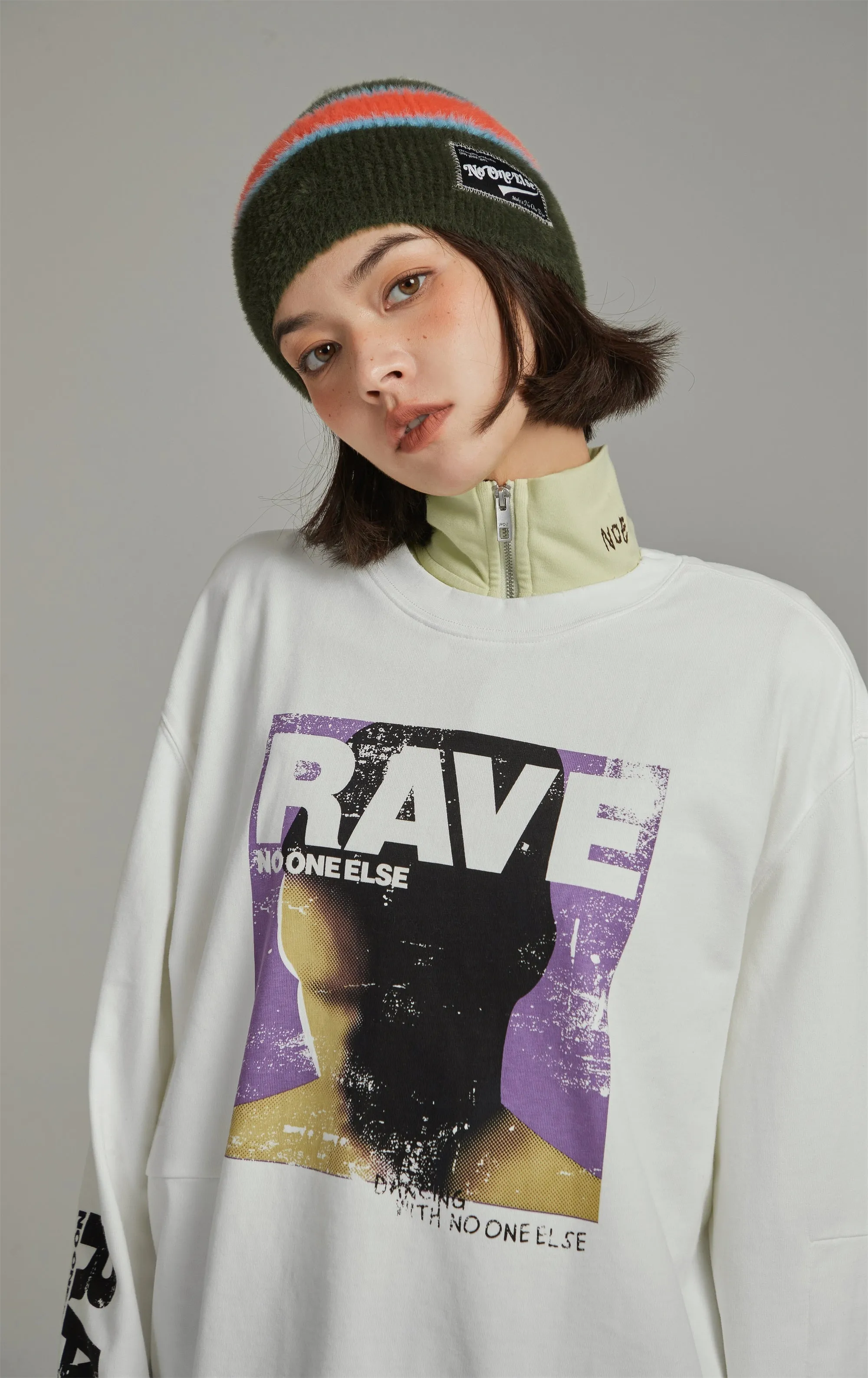 Rave Vintage Printed Boxy T-Shirt