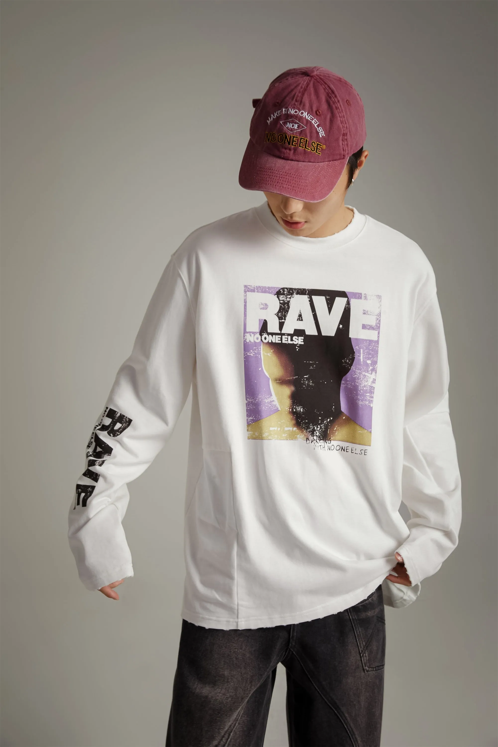 Rave Vintage Printed Boxy T-Shirt