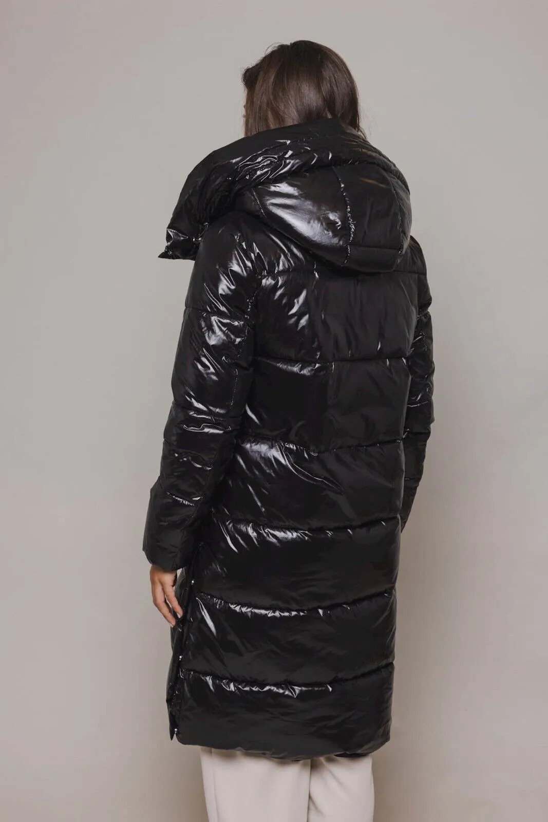 Rino & Pelle Joia Long Padded Coat - Black