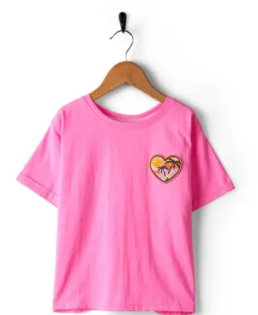 Saltrock Sunshine State - Recycled Kids T-Shirt - Pink