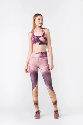 Sandstone High-Waisted Legging   Racerback Sports Bra