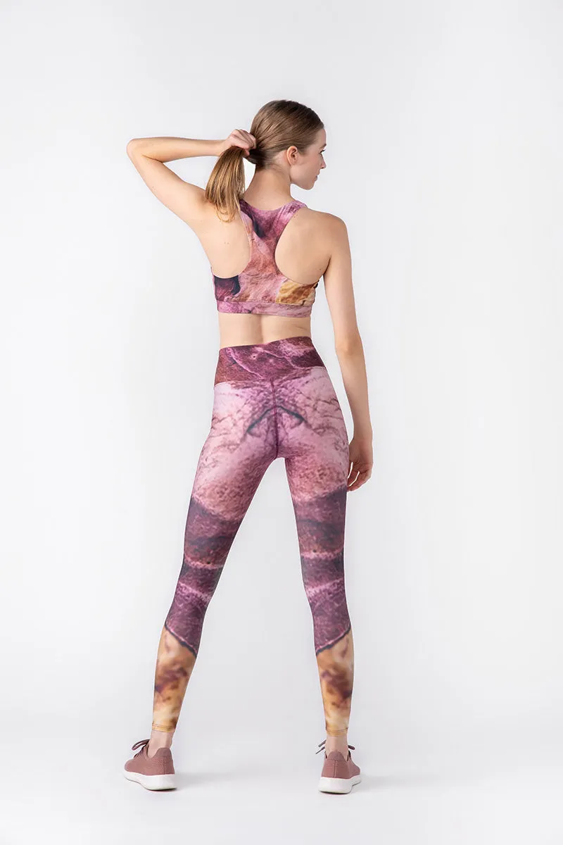 Sandstone High-Waisted Legging   Racerback Sports Bra