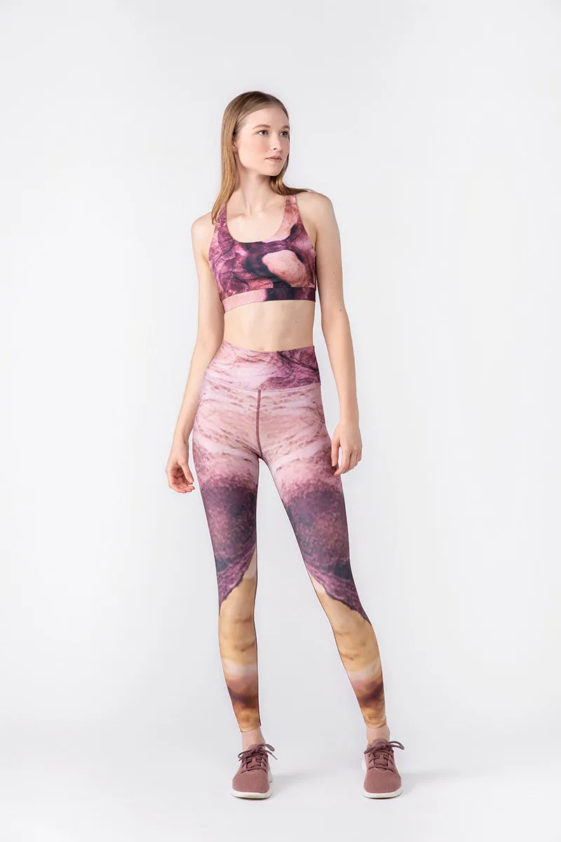 Sandstone High-Waisted Legging   Racerback Sports Bra