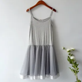 Short Mesh Slip Dress Modal Tank Top Lace Tutu Dress