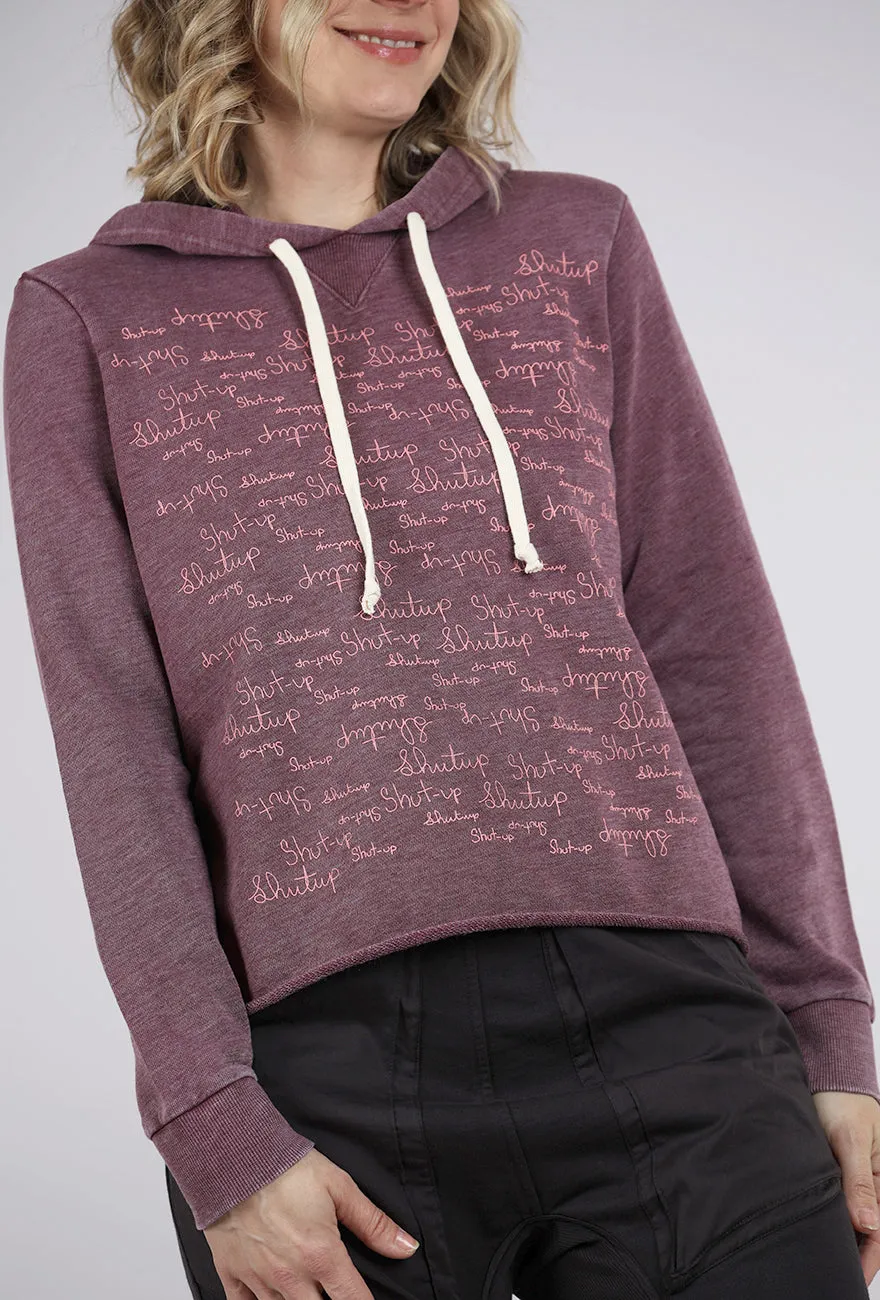 Shut Up Liv Hoodie, Plum