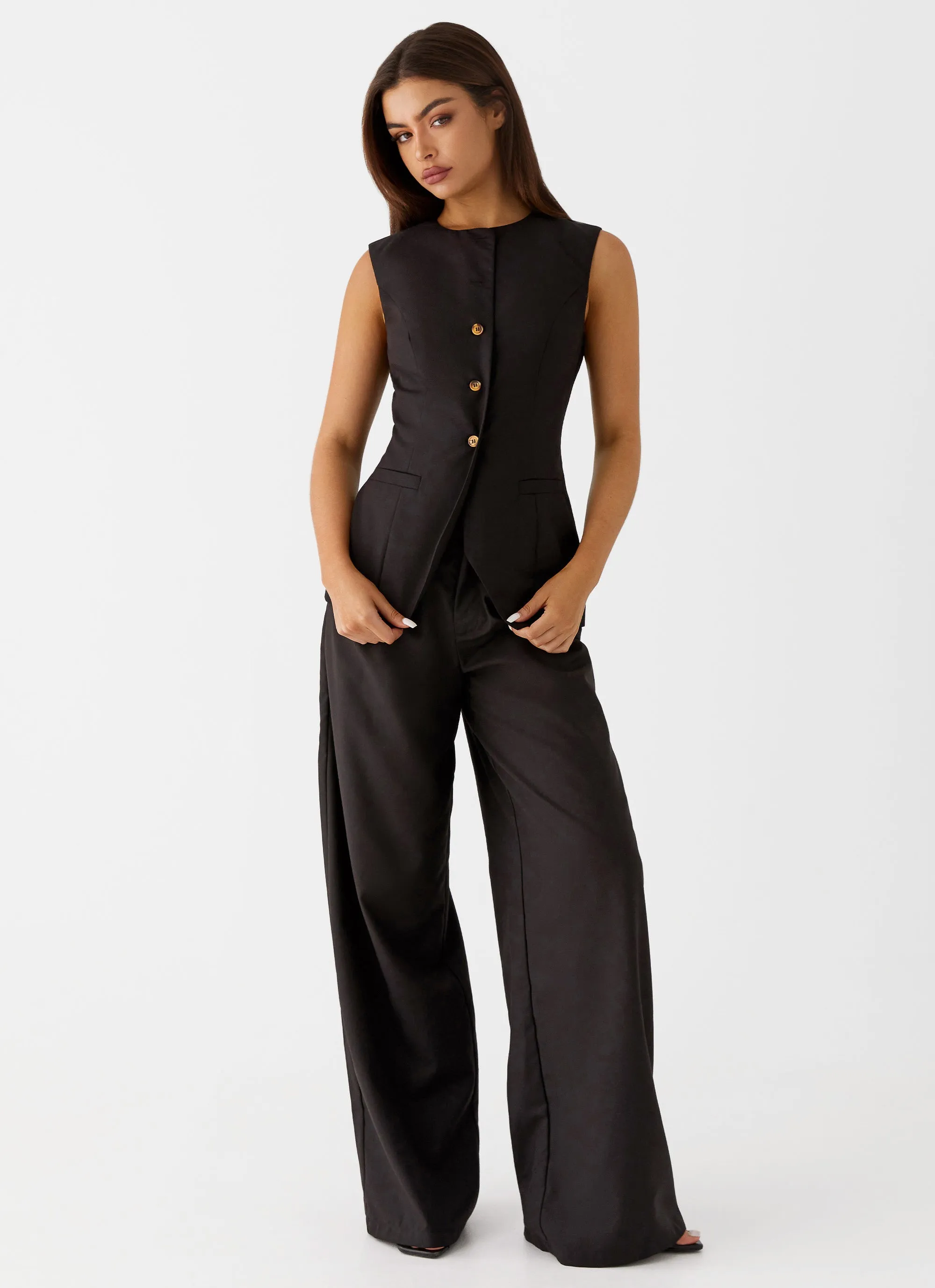 Siena Style Tailored Pants - Black