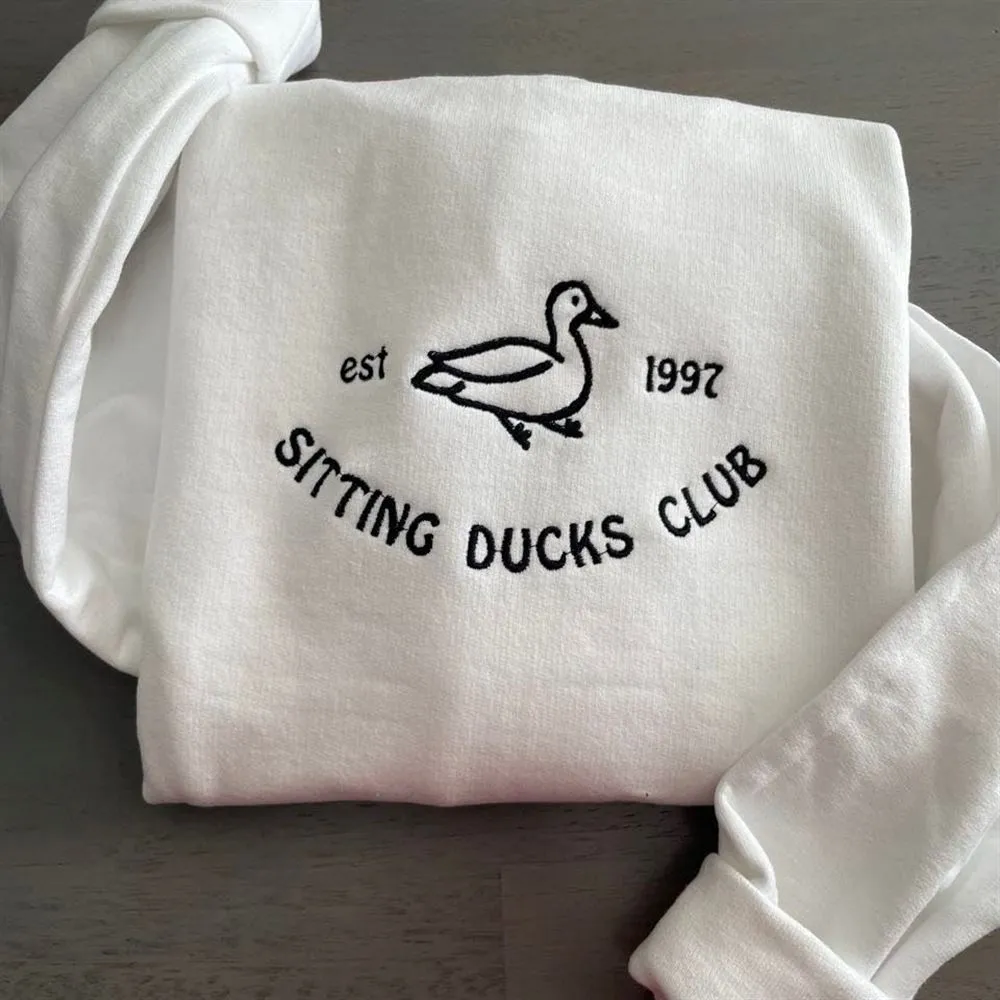 Sitting Ducks Women's Embroidered Sweatshirts