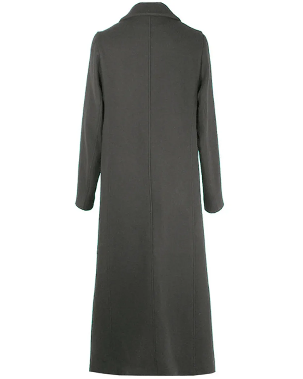 Slate Grey Single Button Weimar Long Coat