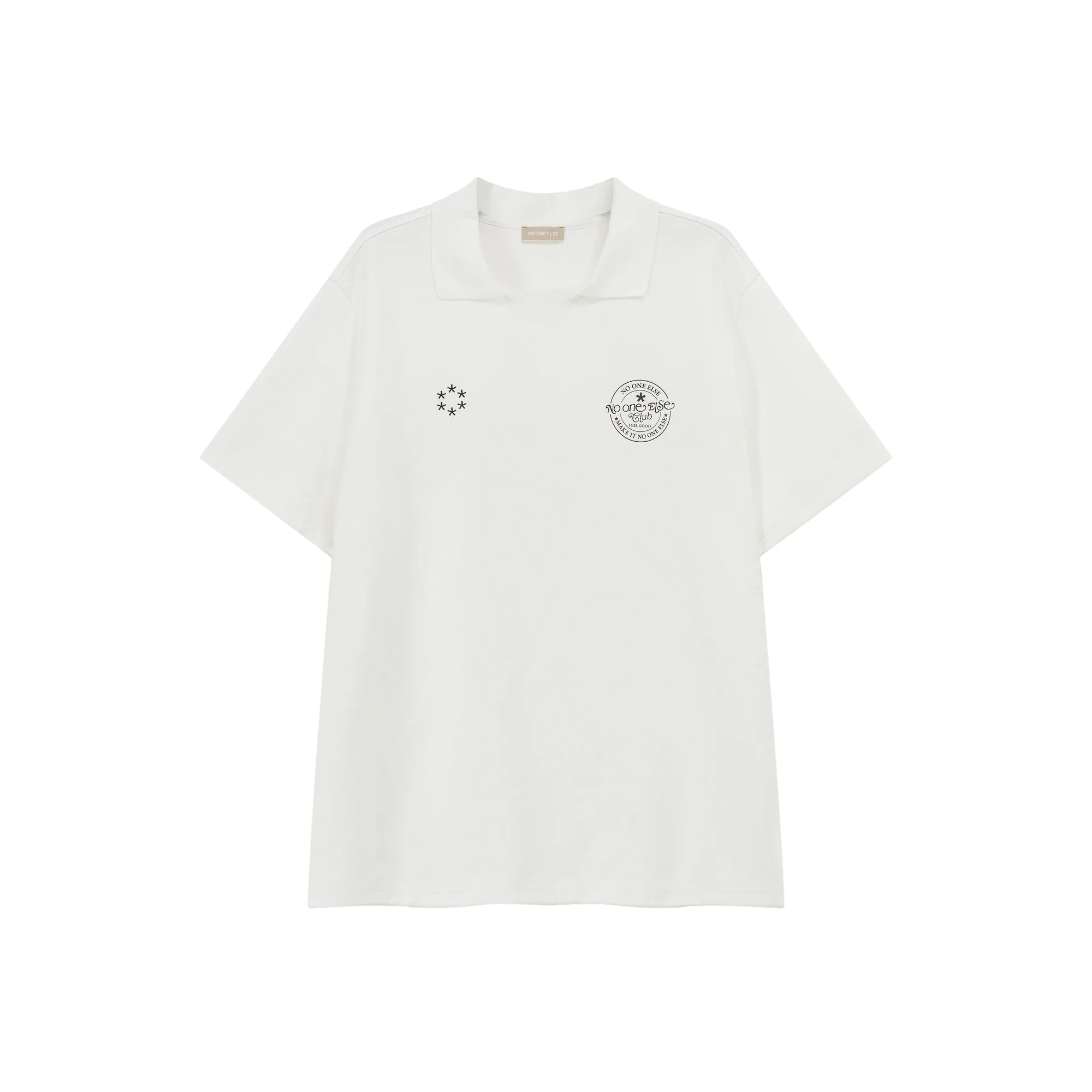 Star Circle Boxy Polo T-Shirt