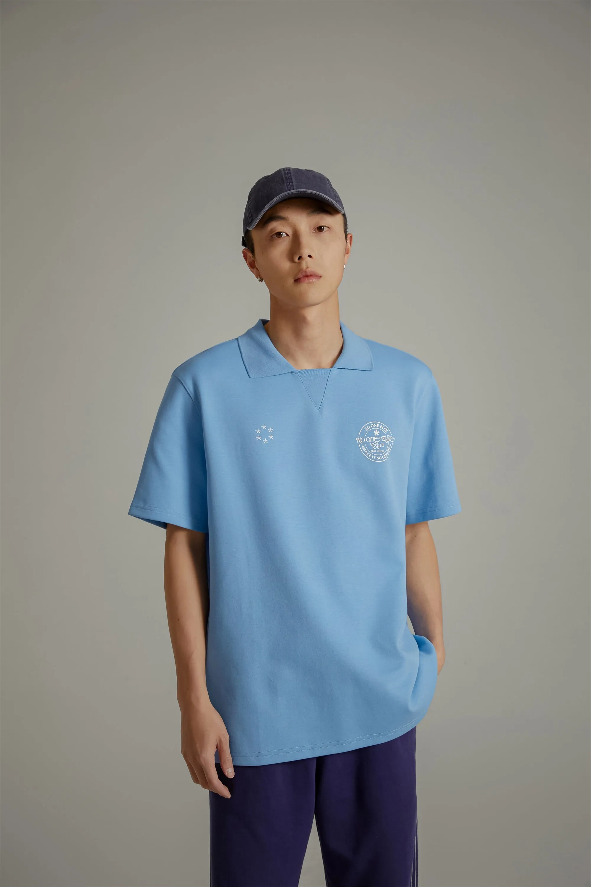 Star Circle Boxy Polo T-Shirt