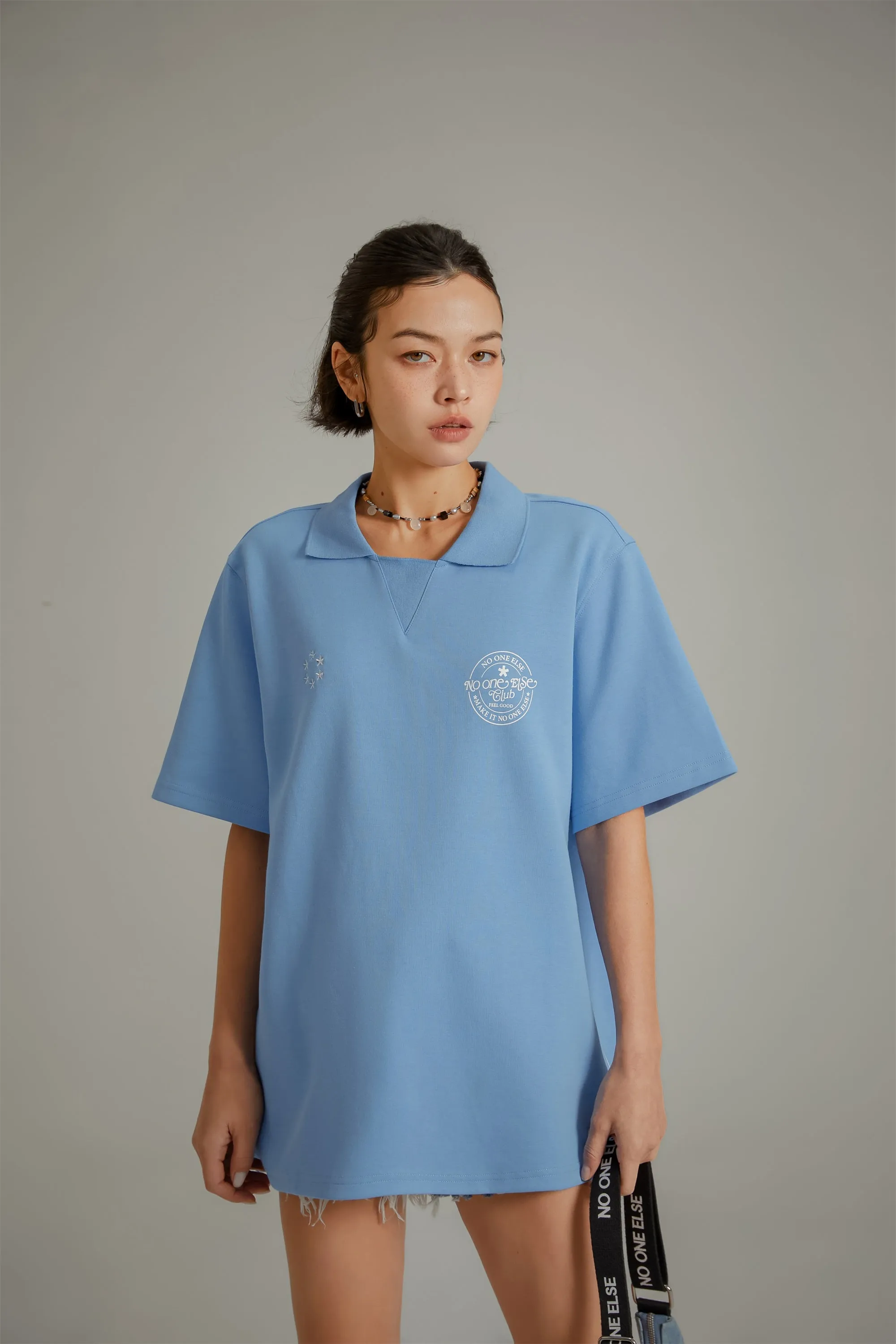 Star Circle Boxy Polo T-Shirt