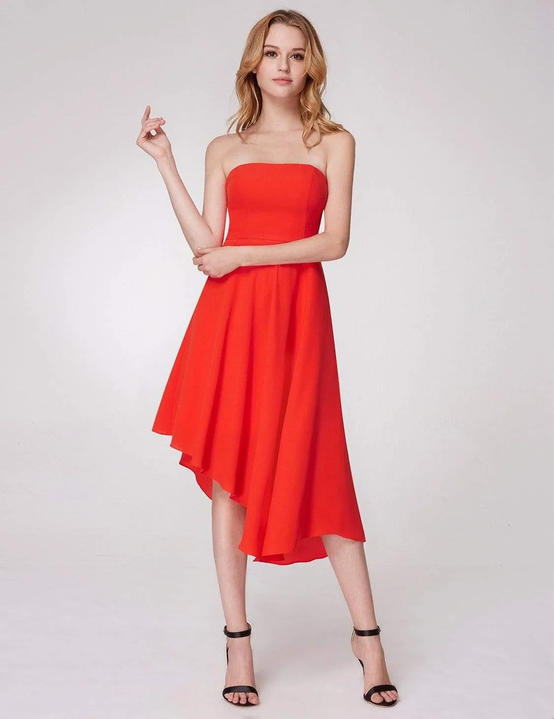 Strapless A Line Party Dress