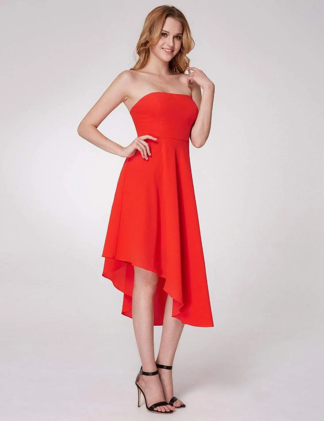 Strapless A Line Party Dress