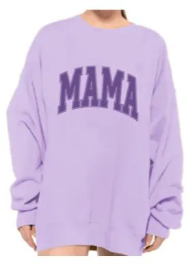 SUMMER SWEATSHIRT - MAMA - LILAC