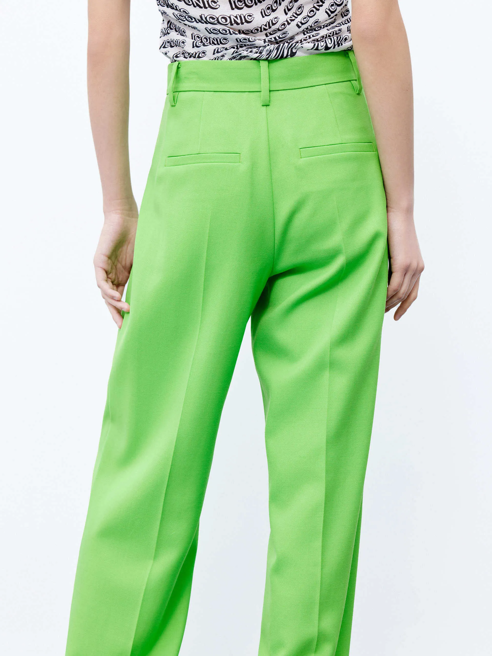 Tailored Pleated Suit Pants