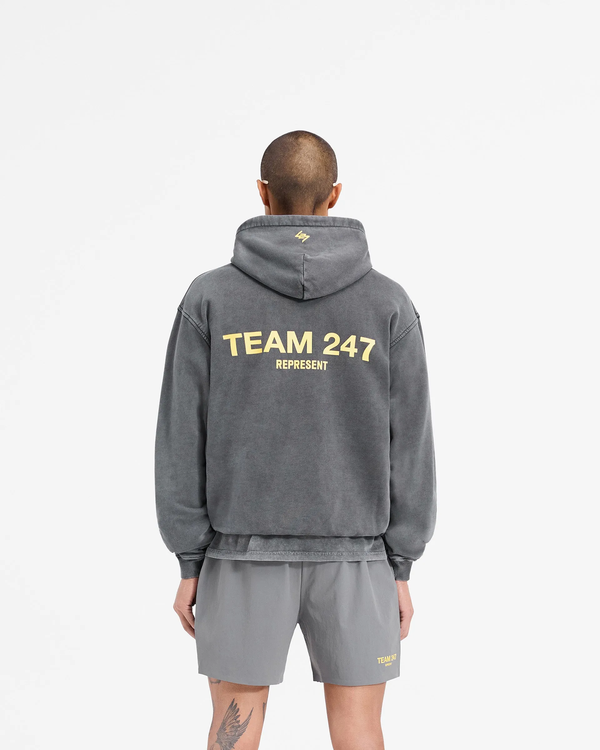 Team 247 Oversized Hoodie - Pewter Lemon