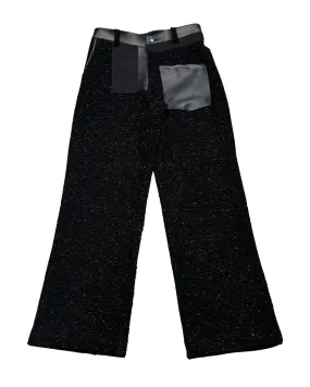 Tokyo James Leather Pocket Glitter Trousers