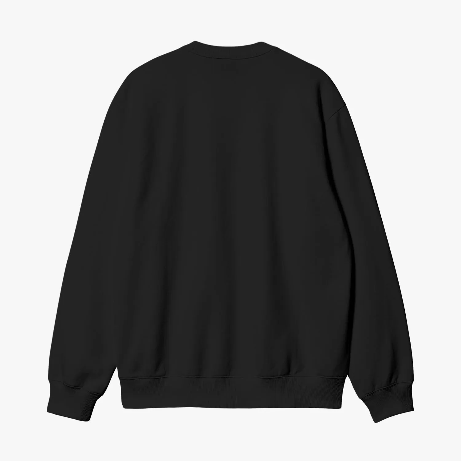 Unisex Garment-Dyed Black Sweatshirt