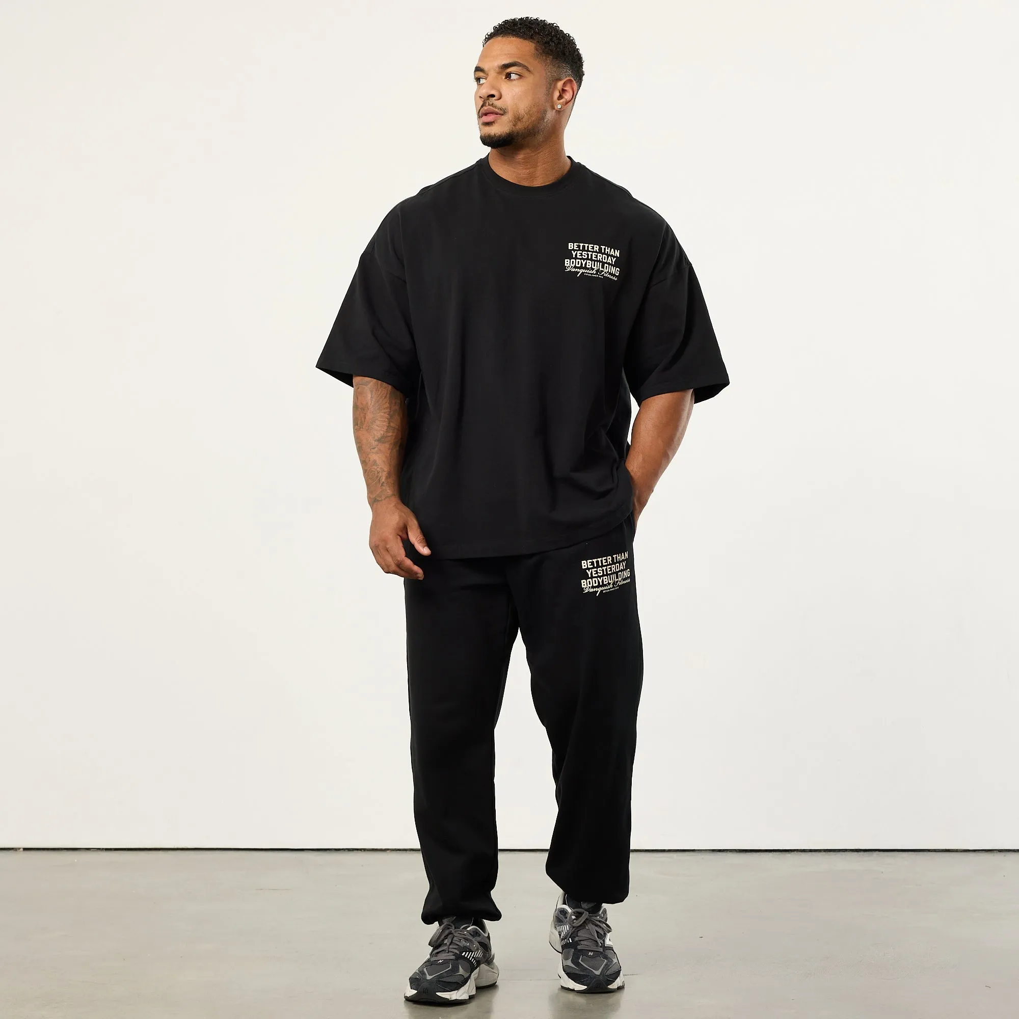 Vanquish Bodybuilding Black Boxy Oversized T Shirt