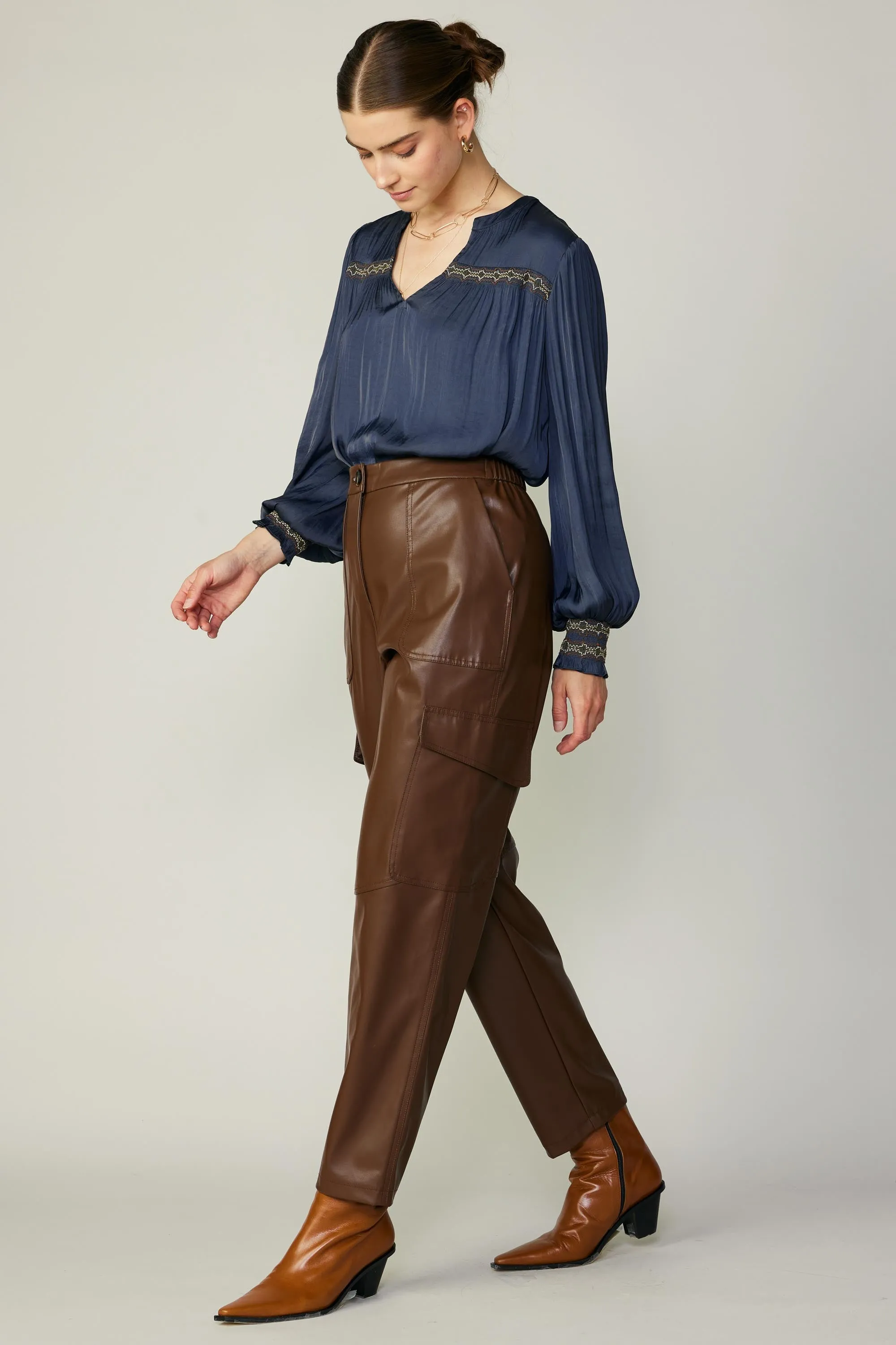 Vegan Leather Trousers