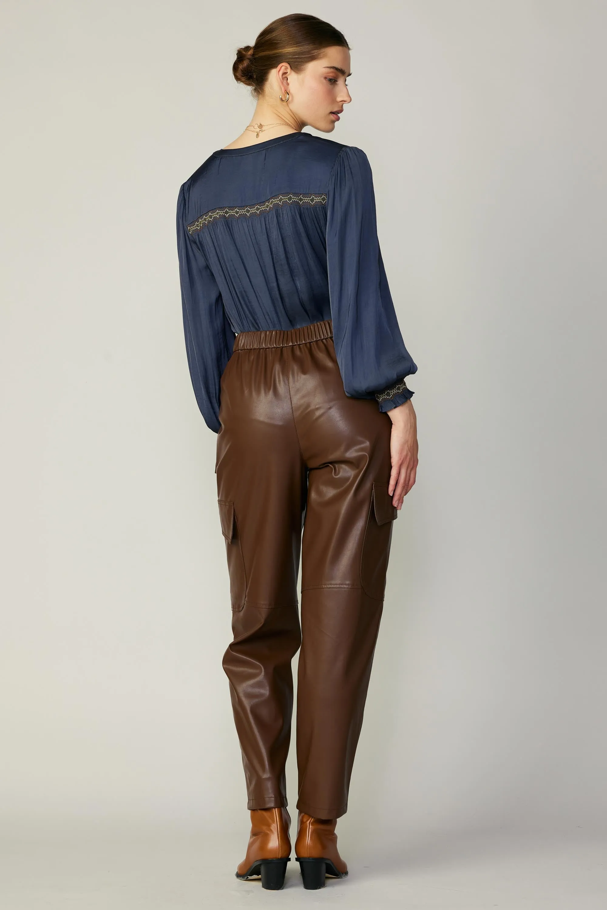 Vegan Leather Trousers