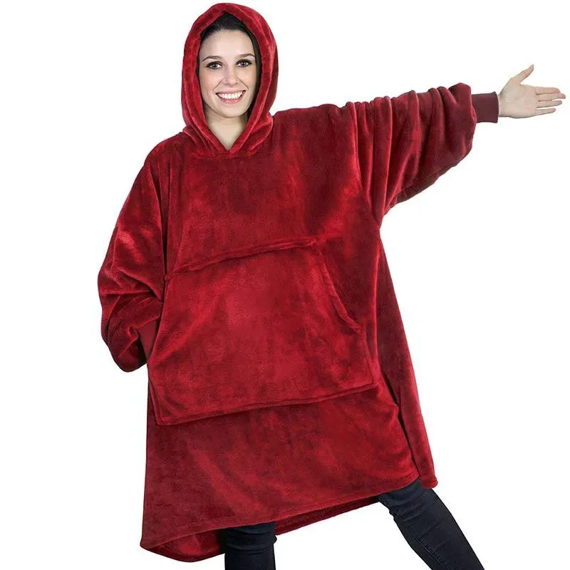 Women Pocket Oversized Hoodie Blanket