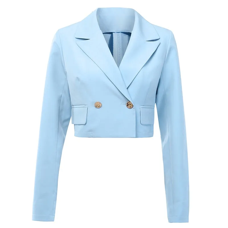 Women's Autumn Casual Cropped Blazer