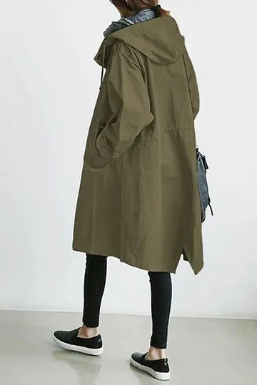 Women's Autumn Windbreaker Mid-length Small Temperament Waist-controlled Women's Woolen Coats