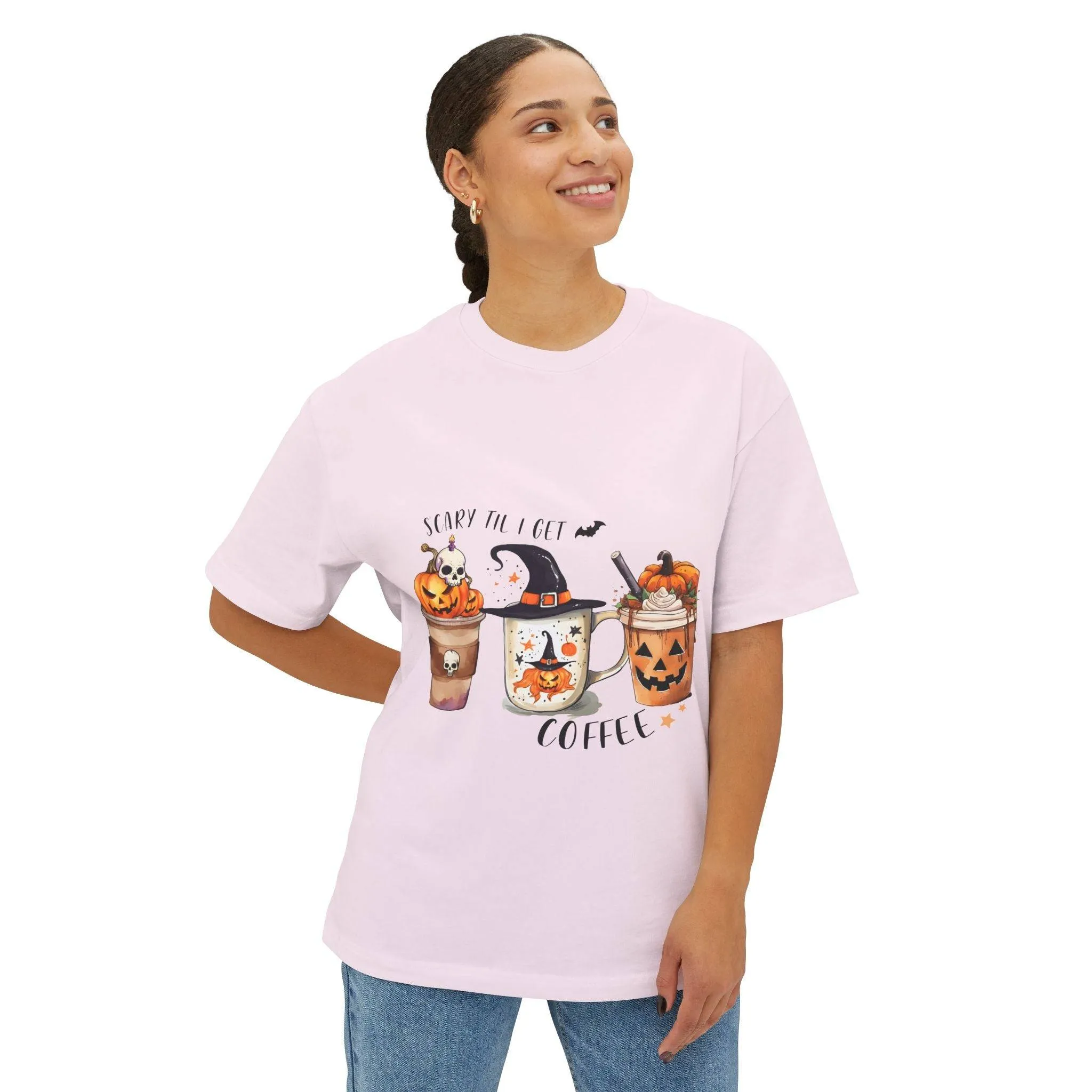 Women's Hallow Coffee Boxy Tee