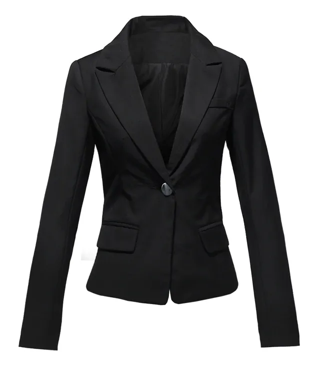 Women's Spring/Autumn Casual Slim Blazer With Button